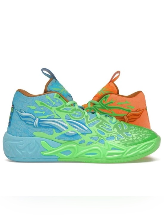 Puma x LAMELO BALL MB.04 TMNT LEONARDO MICHELANGELO Basketball Shoes, Size 10.5 main image 5